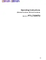 Preview for 73 page of Panasonic PTL730NTU - LCD PROJECTOR Operating Instructions Manual