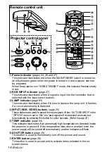 Preview for 14 page of Panasonic PTL785U - LCD PROJECTOR UNIT Operating Instructions Manual