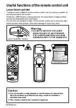 Preview for 32 page of Panasonic PTL785U - LCD PROJECTOR UNIT Operating Instructions Manual