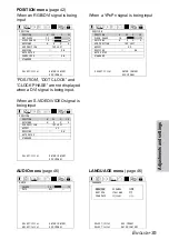 Preview for 35 page of Panasonic PTL785U - LCD PROJECTOR UNIT Operating Instructions Manual