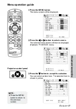 Preview for 37 page of Panasonic PTL785U - LCD PROJECTOR UNIT Operating Instructions Manual