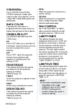 Preview for 48 page of Panasonic PTL785U - LCD PROJECTOR UNIT Operating Instructions Manual