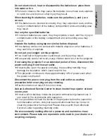 Preview for 9 page of Panasonic PTLB20VU-EC Operating Operating Instructions Manual