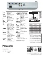 Preview for 4 page of Panasonic PTLB20VU - LCD PROJECTOR - MULTI-LANG Brochure & Specs