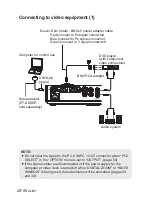 Preview for 22 page of Panasonic PTLB50U - XGA LCD Projector Operating Instructions Manual