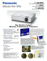 Panasonic PTLB50U - XGA LCD Projector Specifications preview