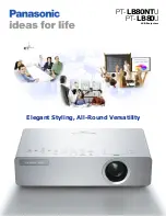 Panasonic PTLB80NTU - LCD PROJECTOR Specifications preview