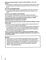 Preview for 8 page of Panasonic PTLC55U - LCD PROJECTOR Operating Instructions Manual