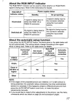 Preview for 17 page of Panasonic PTLC55U - LCD PROJECTOR Operating Instructions Manual