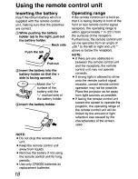 Preview for 18 page of Panasonic PTLC55U - LCD PROJECTOR Operating Instructions Manual