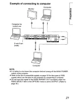 Preview for 21 page of Panasonic PTLC55U - LCD PROJECTOR Operating Instructions Manual