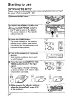 Preview for 24 page of Panasonic PTLC55U - LCD PROJECTOR Operating Instructions Manual