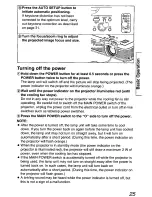 Preview for 25 page of Panasonic PTLC55U - LCD PROJECTOR Operating Instructions Manual