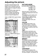 Preview for 32 page of Panasonic PTLC55U - LCD PROJECTOR Operating Instructions Manual