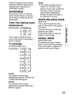 Preview for 33 page of Panasonic PTLC55U - LCD PROJECTOR Operating Instructions Manual