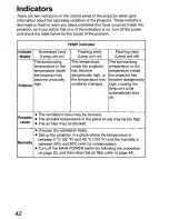 Preview for 42 page of Panasonic PTLC55U - LCD PROJECTOR Operating Instructions Manual