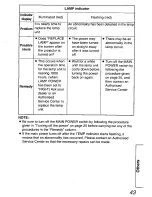 Preview for 43 page of Panasonic PTLC55U - LCD PROJECTOR Operating Instructions Manual