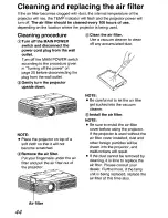 Preview for 44 page of Panasonic PTLC55U - LCD PROJECTOR Operating Instructions Manual