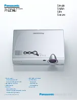 Panasonic PTLC76U - LCD PROJECTOR Brochure & Specs preview