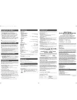Preview for 2 page of Panasonic PTLW80NTU - LCD PROJECTOR - MULTI LANGUAGE User Manual