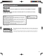 Preview for 3 page of Panasonic PV-20DF25-K Operating Instructions Manual