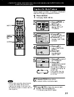 Предварительный просмотр 21 страницы Panasonic PV 20DF62 Operating Instructions Manual