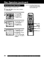 Предварительный просмотр 40 страницы Panasonic PV 20DF62 Operating Instructions Manual