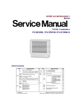 Предварительный просмотр 1 страницы Panasonic PV 20DF62 Service Manual