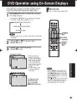 Предварительный просмотр 41 страницы Panasonic PV 20DF63 Operating Instructions Manual