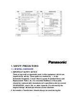 Preview for 2 page of Panasonic PV 20DF63 Service Manual