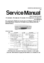 Preview for 1 page of Panasonic PV-454S-K Service Manual