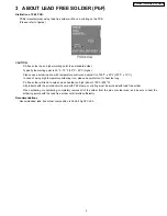 Предварительный просмотр 5 страницы Panasonic PV-455S-K Service Manual