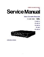 Предварительный просмотр 1 страницы Panasonic PV-4601 A Service Manual