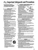 Preview for 3 page of Panasonic PV-8665S Operating Instructions Manual