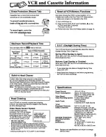 Preview for 5 page of Panasonic PV-8665S Operating Instructions Manual