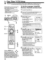 Preview for 14 page of Panasonic PV-8665S Operating Instructions Manual