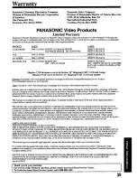 Preview for 39 page of Panasonic PV-8665S Operating Instructions Manual