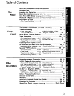 Preview for 3 page of Panasonic PV-945H Operating Instructions Manual