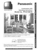 Preview for 1 page of Panasonic PV-C1321A Operating Instructions Manual