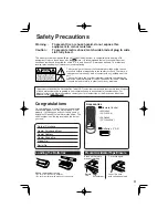 Preview for 3 page of Panasonic PV-C1323-K Operating Instructions Manual