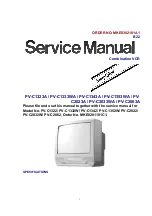 Panasonic PV-C1323A Service Manual preview