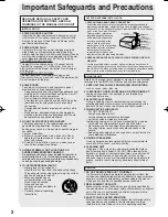 Preview for 2 page of Panasonic PV C1343 Operating Instructions Manual