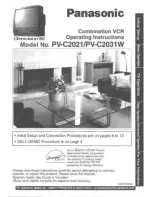 Preview for 1 page of Panasonic PV-C2021 Operating Manual