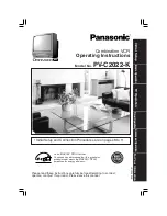 Panasonic PV-C2022-K Operating Instructions Manual preview
