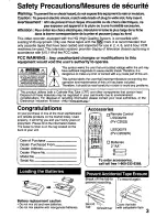 Preview for 3 page of Panasonic PV-C2022 Operating Instructions Manual