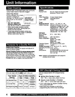 Preview for 4 page of Panasonic PV-C2022 Operating Instructions Manual