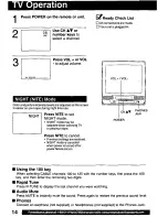 Preview for 14 page of Panasonic PV-C2022 Operating Instructions Manual