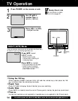 Предварительный просмотр 14 страницы Panasonic PV-C2023A User Manual