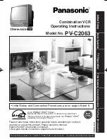 Preview for 1 page of Panasonic PV-C2063 Operating Instructions Manual