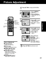 Предварительный просмотр 21 страницы Panasonic PV-C2063A User Manual